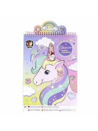 חוברת מדבקות ויצירה חד קרן