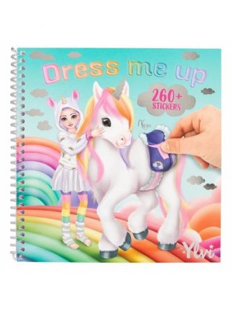 טופ מודל Yivi Dress Me Up חד קרן חוברת יצירה  + 260 מדבקות(3/18)