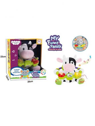 בובת פרה + שרשרת מנגנת