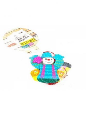 ליצן קופץ משיכת חוט עץ