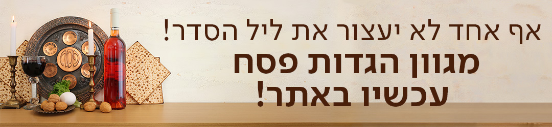 אף אחד לא יעצור את ליל הסדר! מגוון הגדות פסח עכשיו באתר