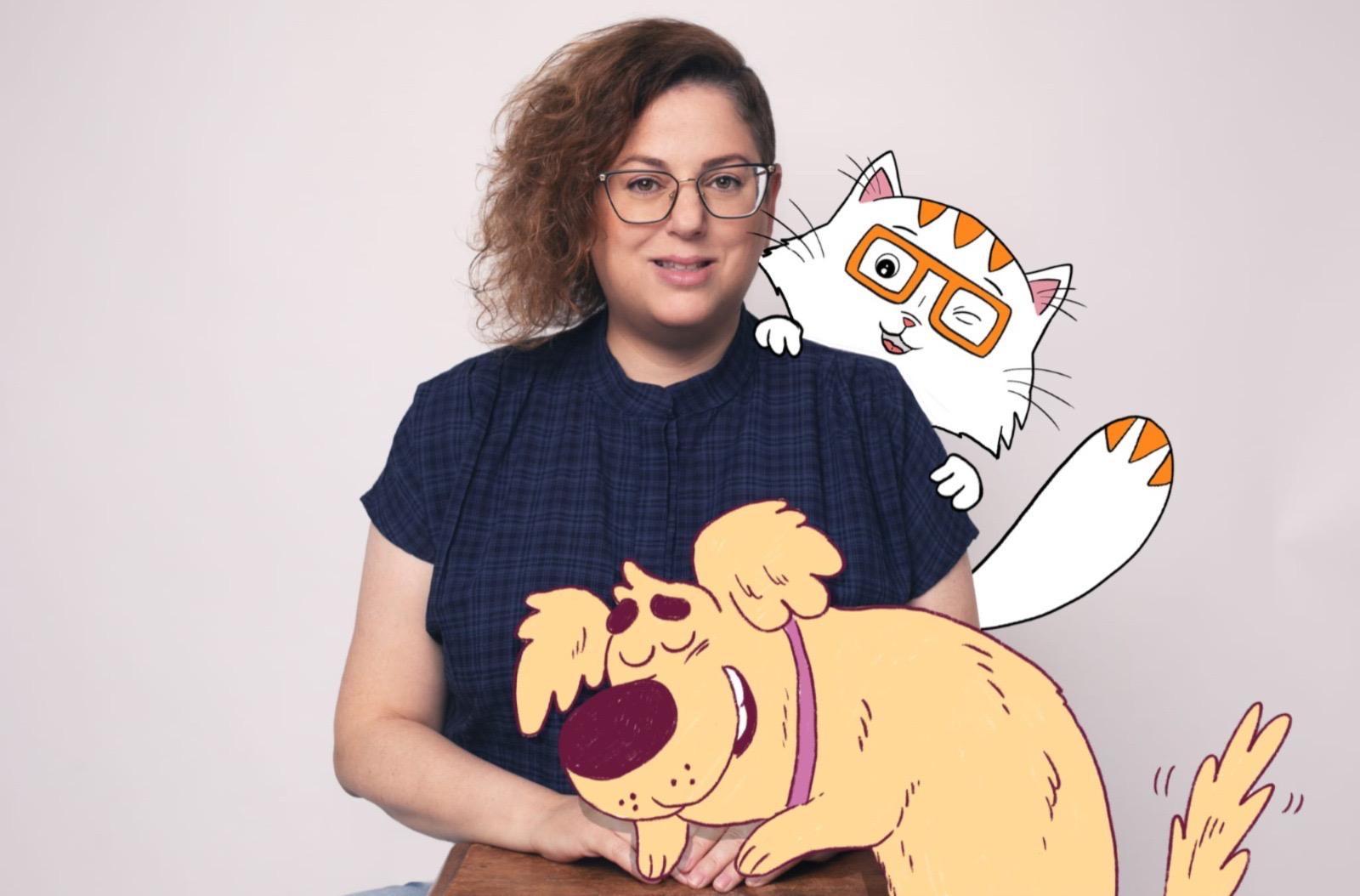 הסופרת מאירה ברנע גולדברג, צילום: ליה יפה, איורים: כראמל רמי טל